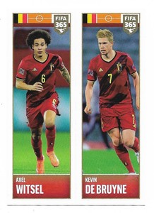 N.354 Axel Witsel / Kevin De Bruyne Belgium - FIFA 365 2022 Panini