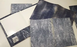 VINTAGE SCHULMAPPEN PORTFOLIOS 80er ACID WASH & STONEWASH DENIM JEANS - Bild 1 von 3