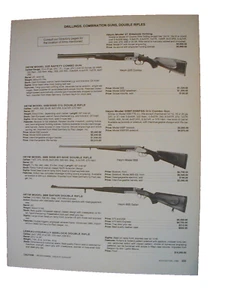 Rifles dobles Heym 1986, Perugini-Visini 2 lados vintage anuncio impreso 68331 - Imagen 1 de 2
