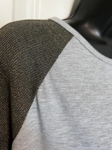 WEIHNACHTEN GLITZER ELEGANTES BASEBALL SHIRT RANDY NEU MIT ETIKETT LULAROE M GRAU SCHWARZ - Bild 1 von 4