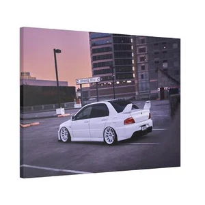 Mitsubishi Evo 8 High Resolution Museum Quality Horizontal Canvas Print #009 - Picture 1 of 10