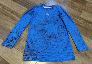 boys long sleeve adidas techfit compression shirt Climalite Sz Med - Picture 1 of 5