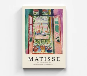 Matisse Leinwandbild Fenster Modern Kunst Wandbilder Art Hochwertiger Kunstdruck - Bild 1 von 7