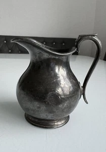 Versilberte Kanne England mit Meistermarke Krug mehrfach gestempelt Silber - Bild 1 von 19