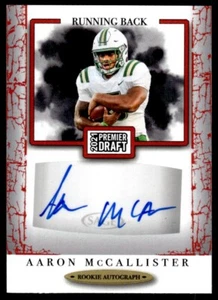 2021 SAGE Premier Draft Autographs Aaron McCallister Auto UNC Charlotte 49ers - Picture 1 of 2