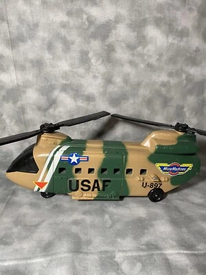 Vintage 1989 Galoob Micro Machines USAF Chinook Helicopter U-897  Excellent Cond - Image 1 of 4