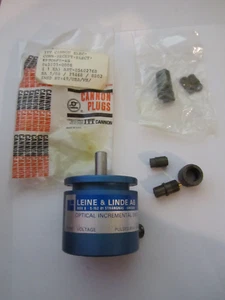 LEINE LINDE 5810 A 2 OPTICAL INCREMENTAL ENCODER 7330179-80 USED DEMO CONNECTORS - Picture 1 of 13