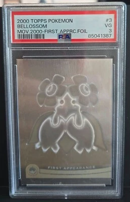PSA 3  2000 Topps Pokemon Bellossom Movie First Appearance Foil #3   (G23) - Image 1 of 2