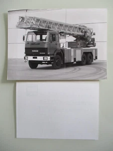 IVECO Magirus DL 50 Drehleiter Original Foto Werkfoto Pressefoto Photo 1987 - Bild 1 von 3