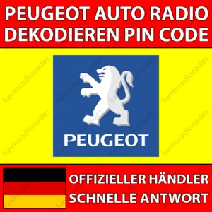 ✅PEUGEOT RADIO DEKODIEREN PIN CODE 106 107 307 407 PARTNER TRAVELLER CLARION✅ - Bild 1 von 6