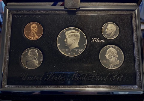 1993 PREMIER SILVER PROOF SET W/ BOX & COA  FREE U S SHIPPING Cover