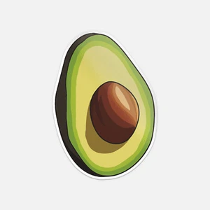 Calcomanía adhesiva de vinilo para parachoques de coche de aguacate parte 1 - Imagen 1 de 4