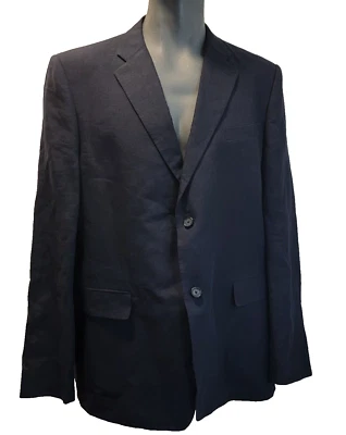 Blazer John W. Nordstrom Hombre 46L Azul Marino Super 120 Cuatro Temporadas Foto 1 de 4
