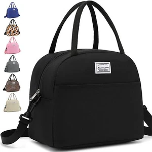 lunch bag women & men Reusable Insulated Cooler Lunch Box Adult Water Resista... - Picture 1 of 7