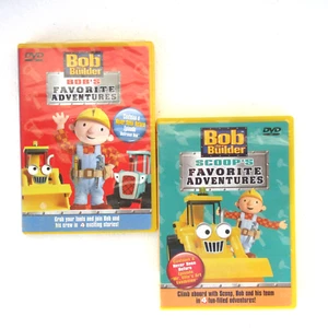 2 BOB THE BUILDER Kid DVDS BOB'S FAVORITE ADVENTURES SCOOP'S FAVORITE ADVENTURES - Picture 1 of 10