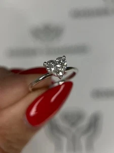 Lab Grown/CVD Diamond Women Birthday Gift Ring 950 Platinum EF/VS IGI Certified - Picture 1 of 16