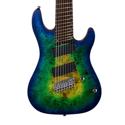 Guitarra Eléctrica Cort KX508 8 Cuerdas Multiescala en Mariana Blue Burst Foto 1 de 4