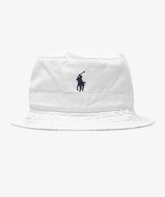 Genuine Polo Ralph Lauren Cotton Chino Bucket Hat - White - Image 1 of 4