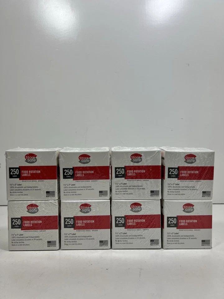 2000 Cambro StoreSafe Dissolvable 8 ROLL 2” Food Label Use By Date Day Rotation  - Image 1 of 4