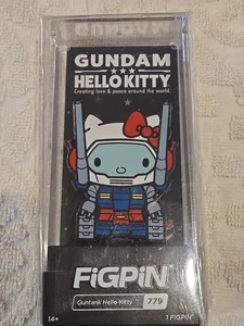 FiGPiN Gundam x Hello Kitty Guntank Hello Kitty #779 New In Package (235) - Picture 1 of 2