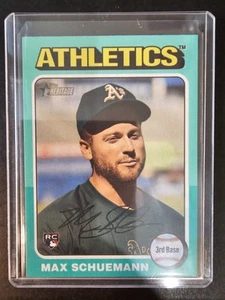 2024 Topps Heritage High Number Max Schuemann RC #712 Aqua SP - Picture 1 of 2