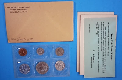 1960 P US Mint Proof Set Small Date with OGP - Image 1 of 4