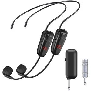 Professional UHF Headset Microphone System - Clear Sound for Teaching & Fitness - Picture 1 of 9