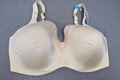 PLAYTEX Love My Curves Balconette Neckline Smooth Padded Wire Bra Sz 44DDD NWTS - Image 1 of 4