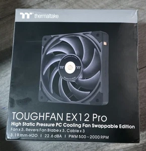 Thermaltake TOUGHFAN EX12 Pro 120mm PWM Black Lüfter - Swappable Edition - 3er Pack - Bild 1 von 4