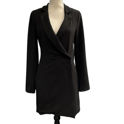 Vestido Rachel Roy Para Mujer S Negro Crepé Esmoquin Estilo Midi LBD Evento Clásico Elegante Foto 1 de 4