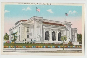 PAN-AMERICAN UNION Building OAS 17th St & Constitution Washington DC Postcard WB - Picture 1 of 2