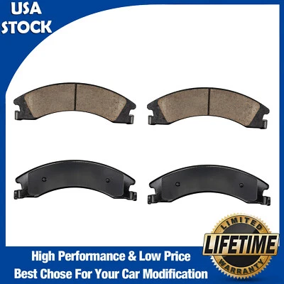 Pair Rear Ceramic Brake Pads for Ford E-350 Super Duty 2008-2019 2021 2022 2023 - Image 1 of 4