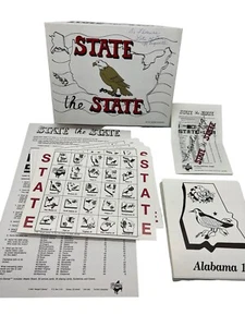 State The State Educational Bingo Game 1984 For Teachers Classrooms Margies - Picture 1 of 7