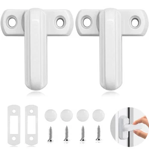 1PC Plastic T-lock Child Safe Security Window Door Sash Lock Safety Handle Latch - Picture 1 of 11