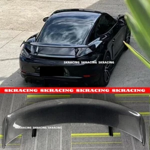 For Porsche 718 981 987 Boxster Cayman Carbon Fiber Rear Spoiler Wing GT4 Style - Picture 1 of 24