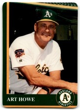 1997 MOTHER'S COOKIES OAKLAND ATHLETICS ART HOWE OAKLAND ATHLETICS #1