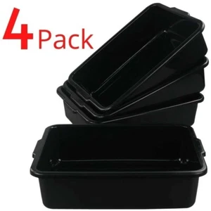 Plastic Wash Tub Large Basin Commercial Bus Tote Dish Tray Storage Restaurant 4 - Picture 1 of 8