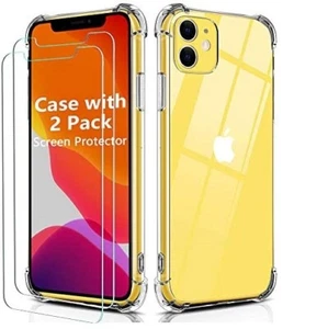 Shockproof Case Clear Soft Gel Cover For iPhone 16 15 14 13 12 11 XS Max XR 8 7 - Picture 1 of 12