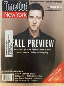 Time Out NY Sept 1998 Ed Norton Beck Charlton Heston Erica Jong J D Salinger - Picture 1 of 2