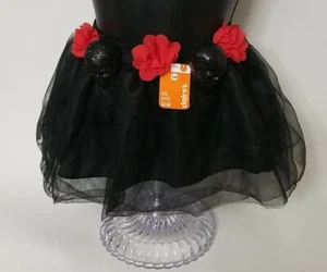 Claire's Cute Black Tutu With Skulls And Red Flowers S/M Halloween  Costume NWT - Picture 1 of 5