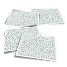 4x Rectangle Stickers - Little Flowers Stars Print #13201