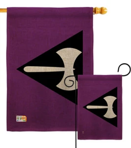 Labrys Pride Burlap Garden Flag Support Decorative Small Gift Yard House Banner - Picture 1 of 19