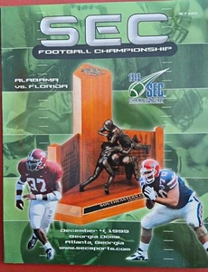 1999 FLORIDA VS ALABAMA FOOTBALL PROGRAM SEC CHAMPIONSHIP GAME - Picture 1 of 1