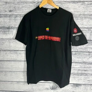 Vintage Apple Macintosh Mission Impossible Promo 1996 Tee Black Tee Shirt XL - Bild 1 von 6