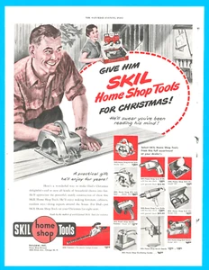Skil home shop tools saw drill sander Christmas gift vintage print ad 1950 - Picture 1 of 4