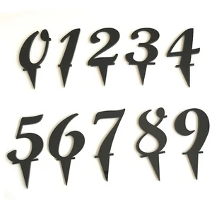 Script Numbers Cake Toppers, Various Colours & Sizes Options - Picture 1 of 3