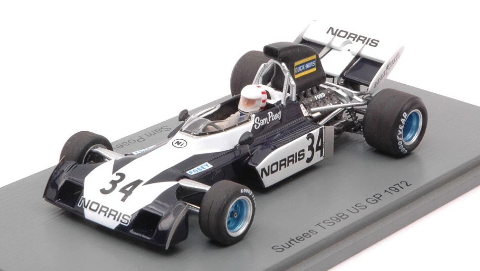 Modellino auto formula 1 F1 scala 1:43 Spark Model SURTEES TS9B POSEY 1972 US GP - Immagine 1 di 1