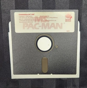 Ms. Pacman Video Game 5.25" Floppy Disk. Commodore 64 / 128 C64 - Picture 1 of 3