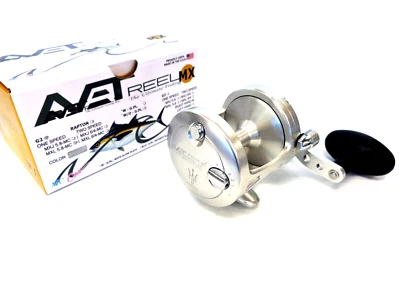 Avet MXL5.8 G2 NGP MC Cast Single Speed Lever Drag Reel - Right Handed - SILVER - Image 1 of 4