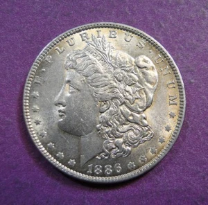 1886 MORGAN SILVER DOLLAR - Picture 1 of 2